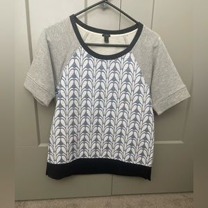 jcrew cotton top, size small.